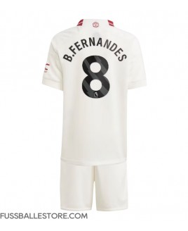 Günstige Manchester United Bruno Fernandes #8 3rd trikot Kinder 2023-24 Kurzarm (+ Kurze Hosen)